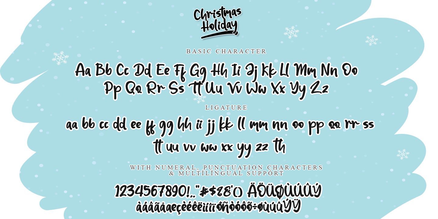 Пример шрифта Christmas Holiday #3